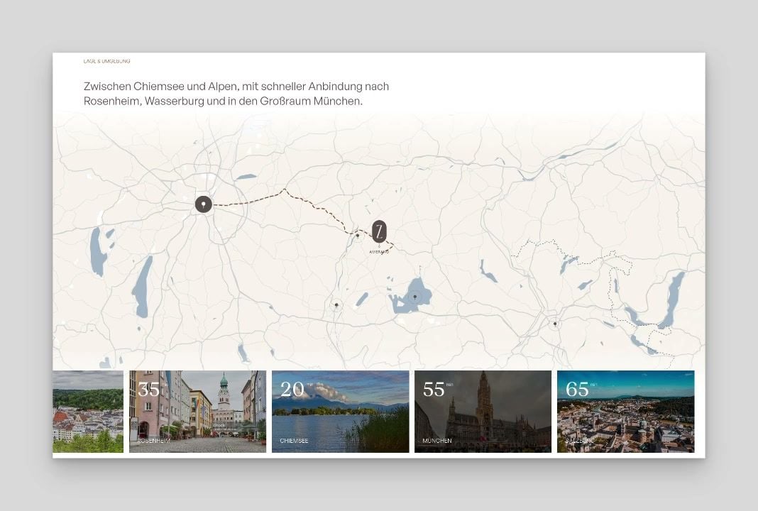 Zenznhof project website: location and surroundings