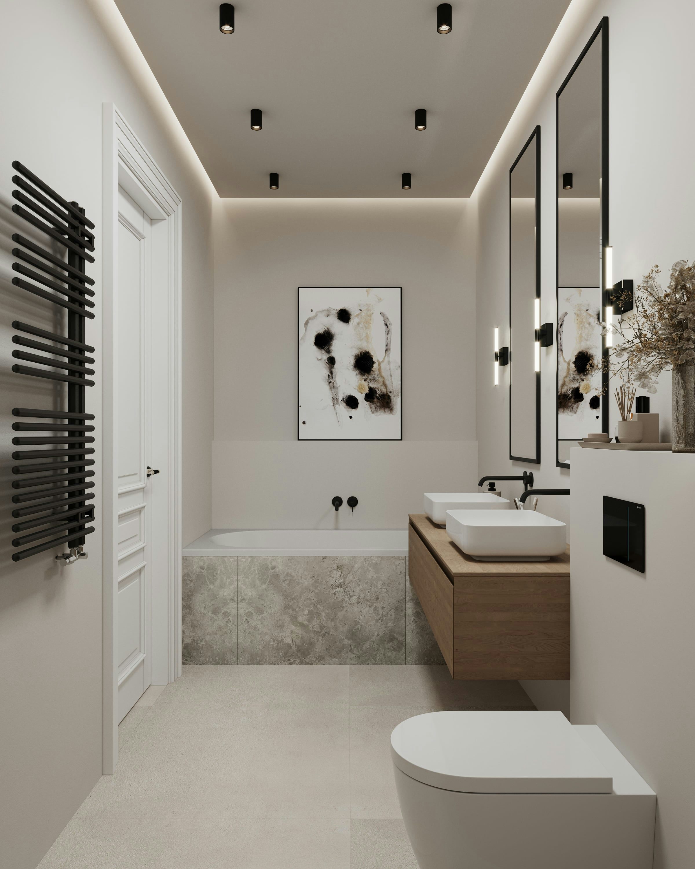 3D architectural Interior Visualization bathroom Hamburg Germany