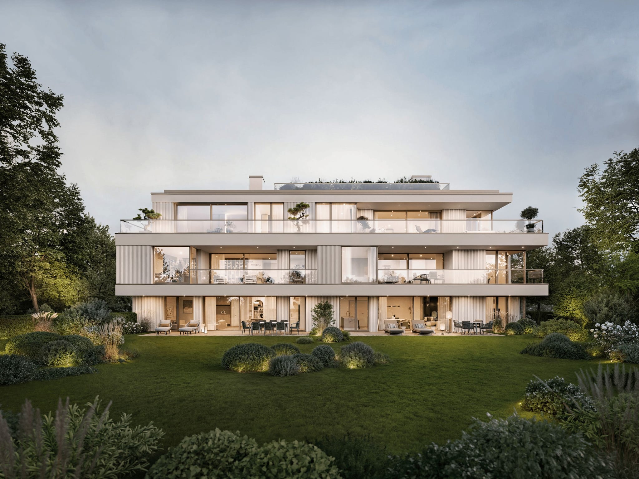 3D Architekturvisualisierung Mehrfamilienhaus Munchen Deutschland