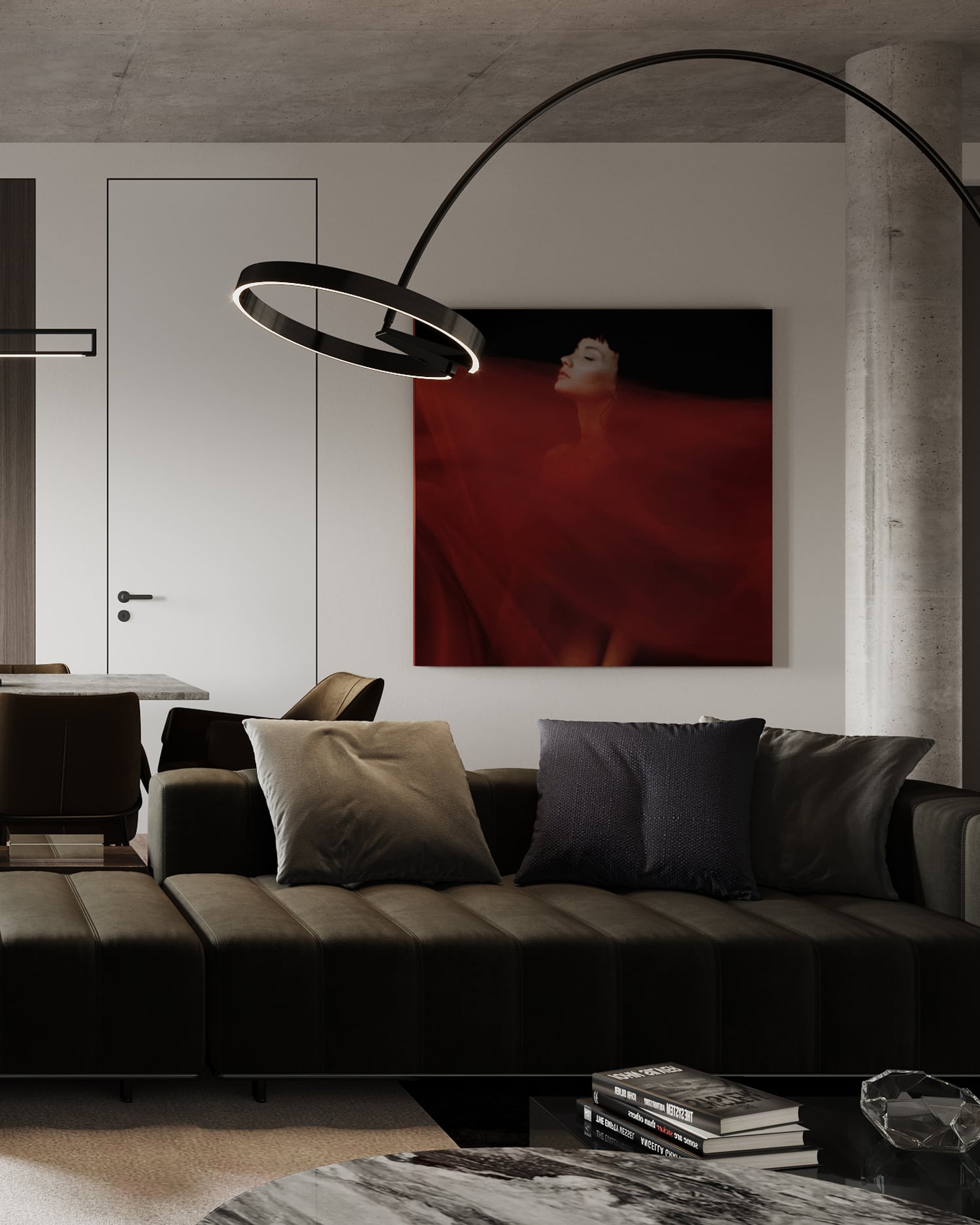 3D Interior visualisation renovation of living room with kitchen in Forchheim Germany 3D Interior visualisation renovation of living room with kitchen in Forchheim Germany