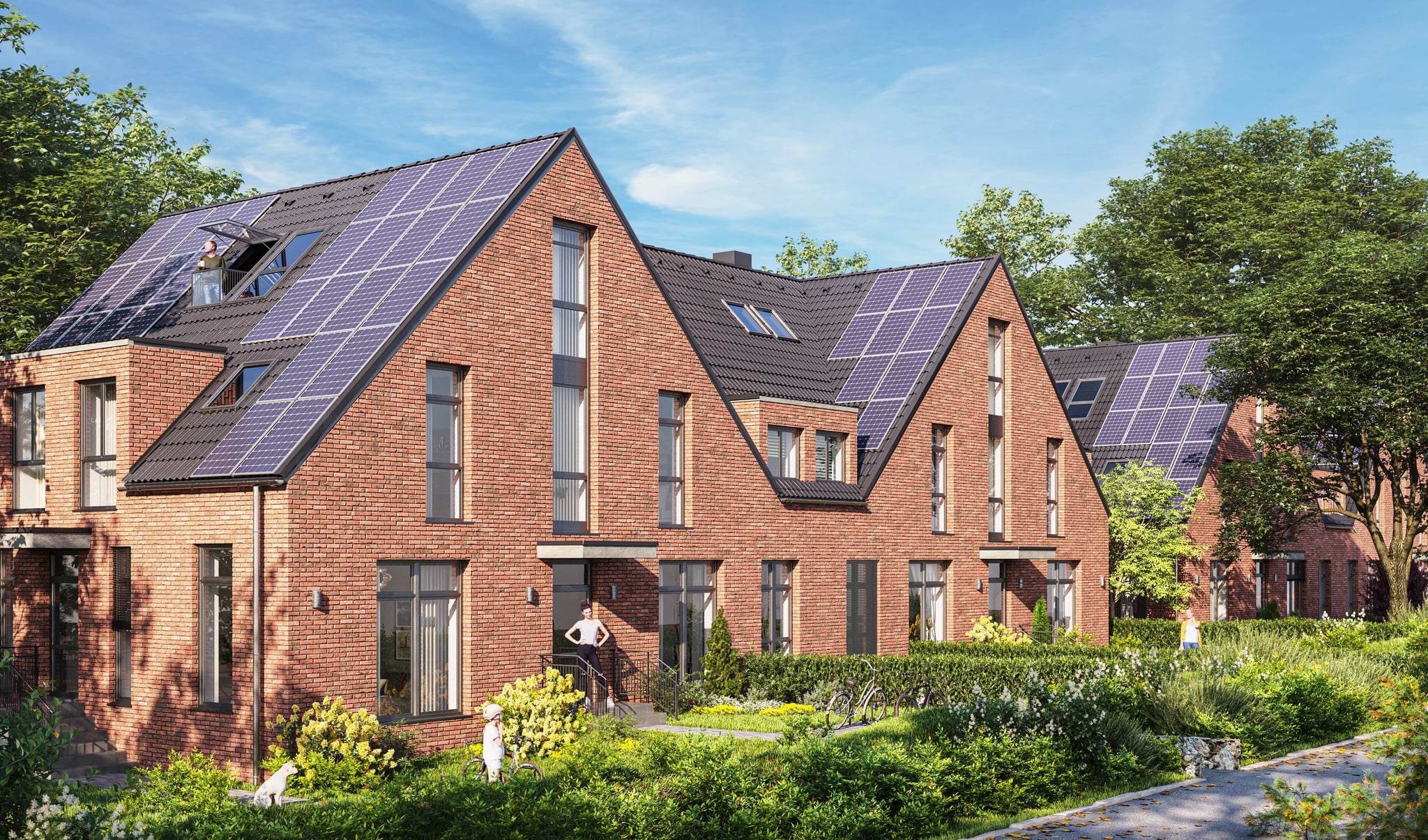 3D Exterior Visualization multi family house Hamburg Germany 3D Exterior Visualization multi family house Hamburg Germany
