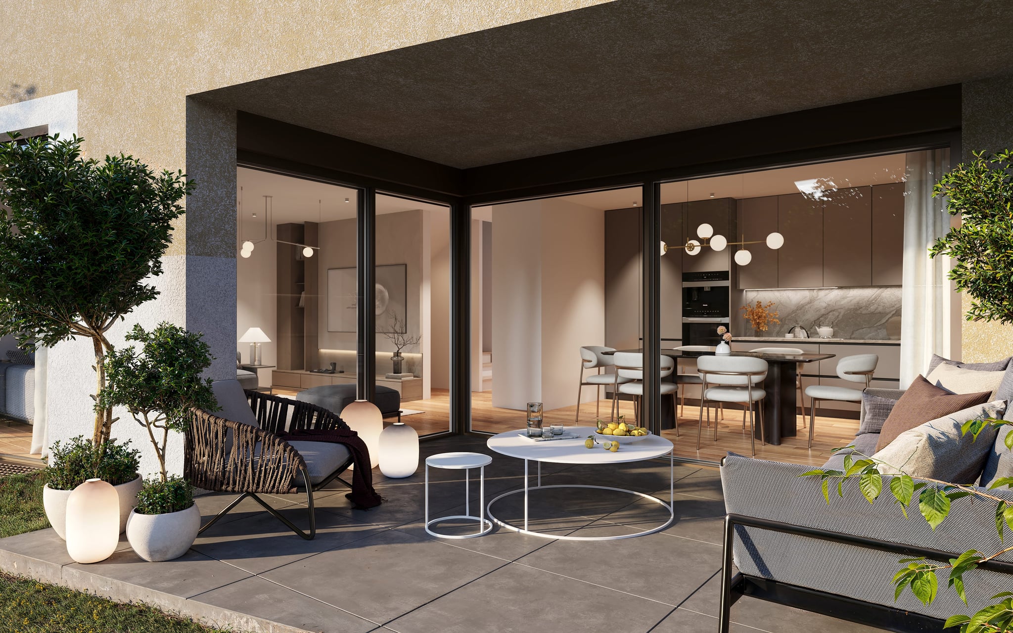 Am Bollacker in Küttigen: living spaces and terrace, view 4 Am Bollacker in Küttigen: living spaces and terrace, view 4