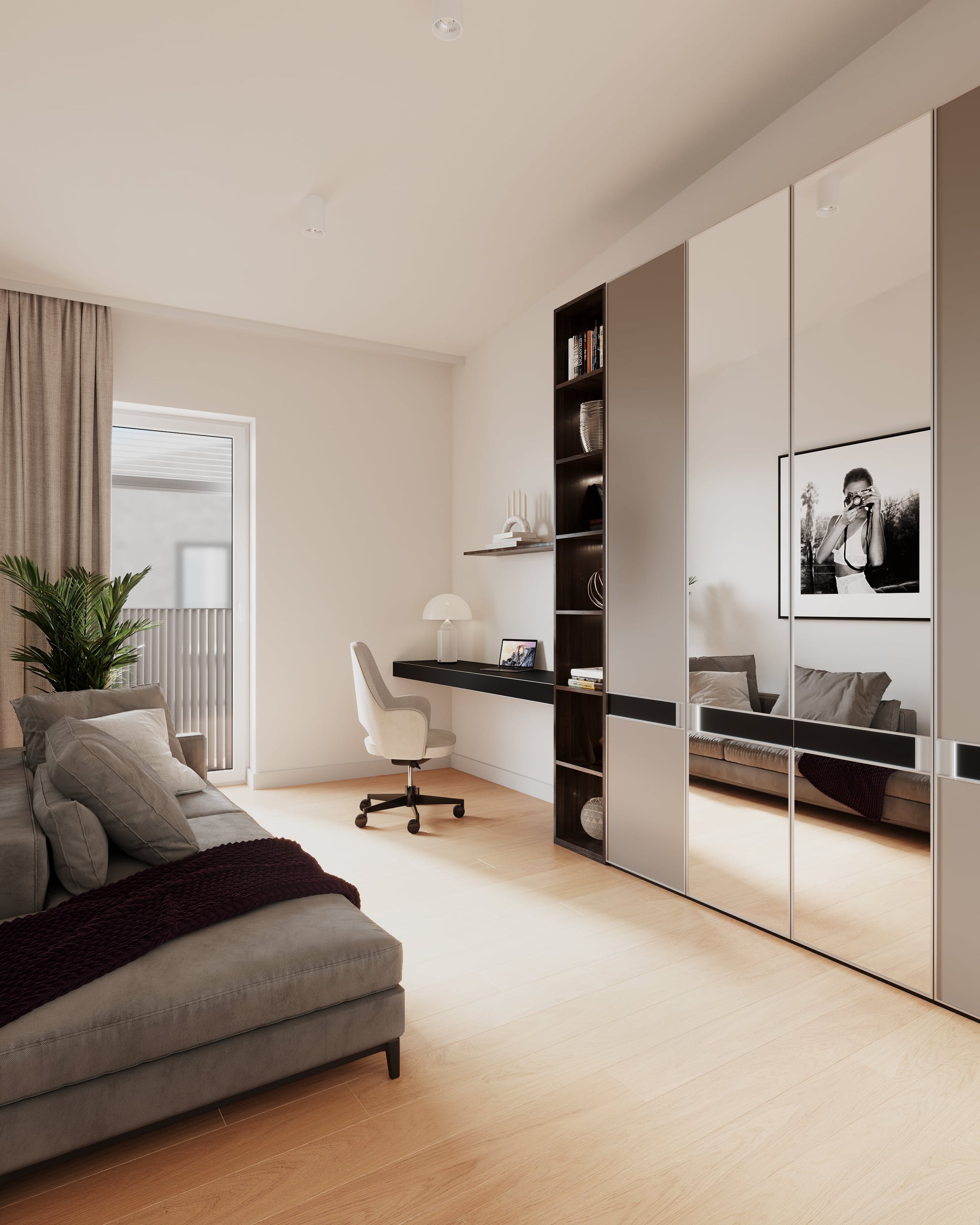 3D Interior visualization office room / guest room Ratingen Germany 3D Interior visualization office room / guest room Ratingen Germany