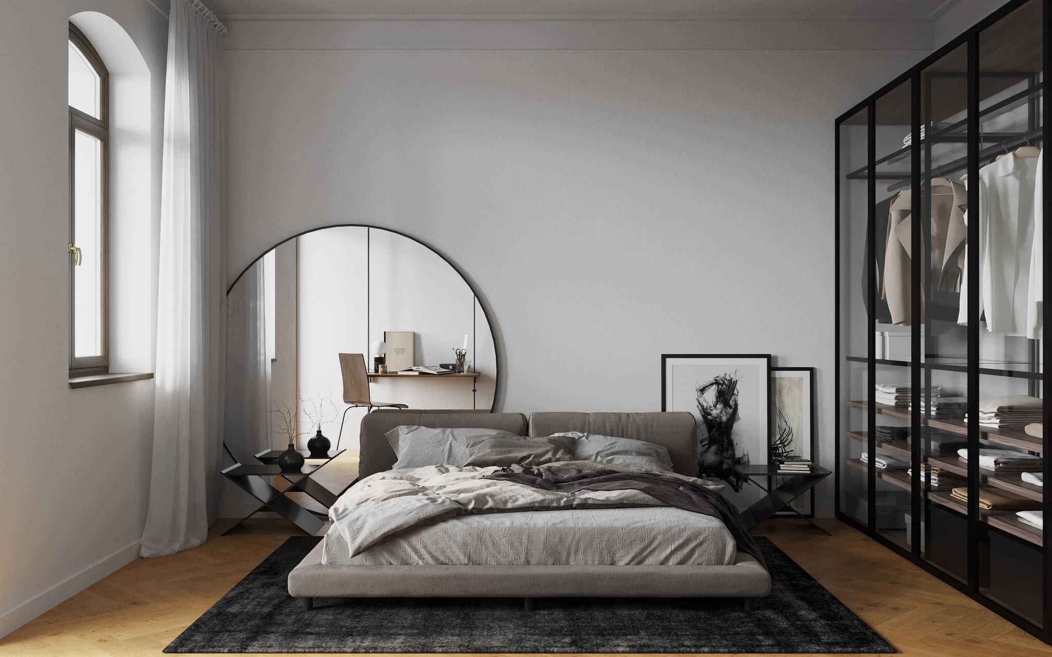 3D-Visualisierung des Hauptbadezimmers in einer Penthouse-Wohnung in der Hindenburgstraße Erlangen, Deutschland 3D-Visualisierung des Hauptbadezimmers in einer Penthouse-Wohnung in der Hindenburgstraße Erlangen, Deutschland