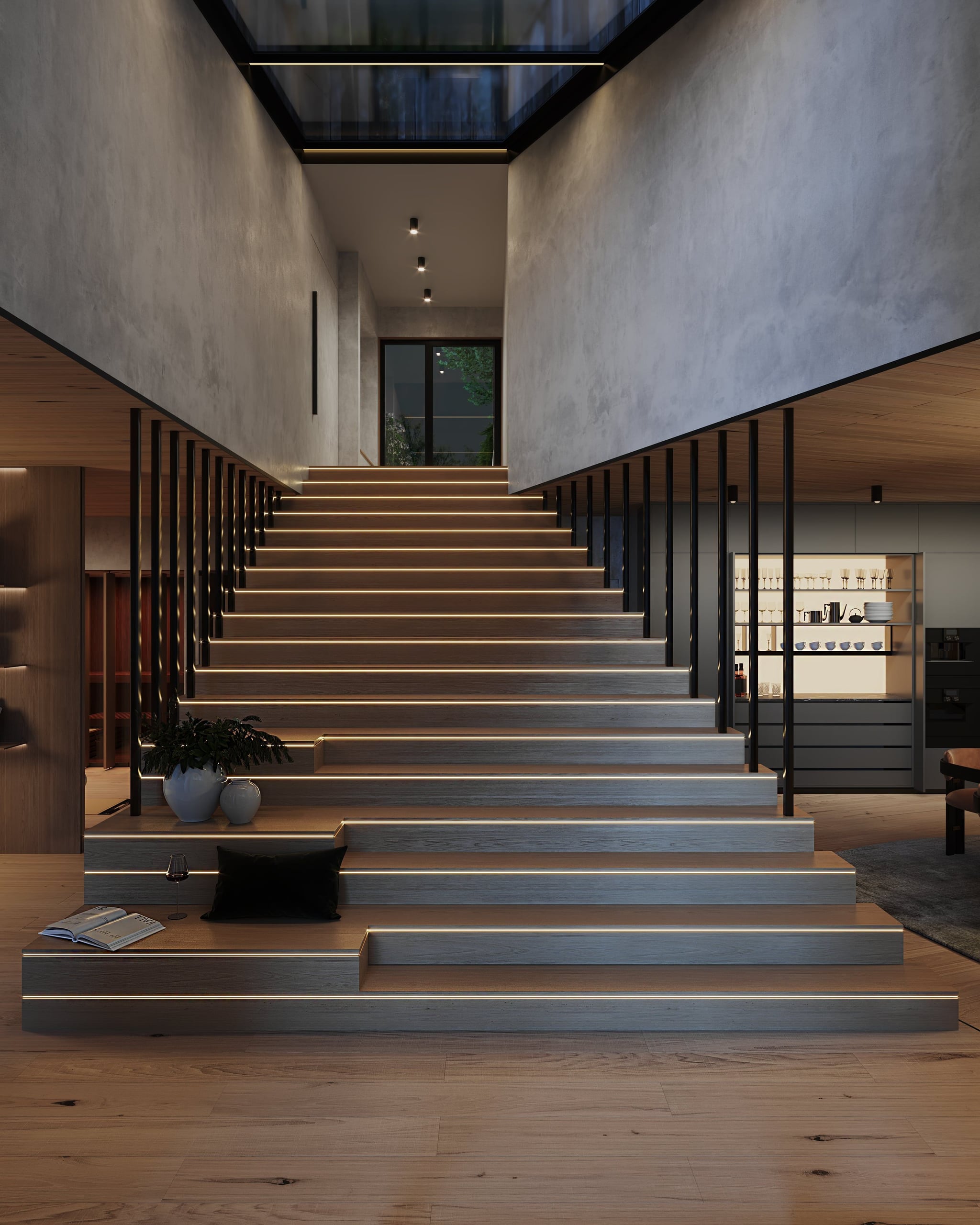 3D Interior architectural Visualization of stairs in private house Berlin, Germnay 3D Interior architectural Visualization of stairs in private house Berlin, Germnay