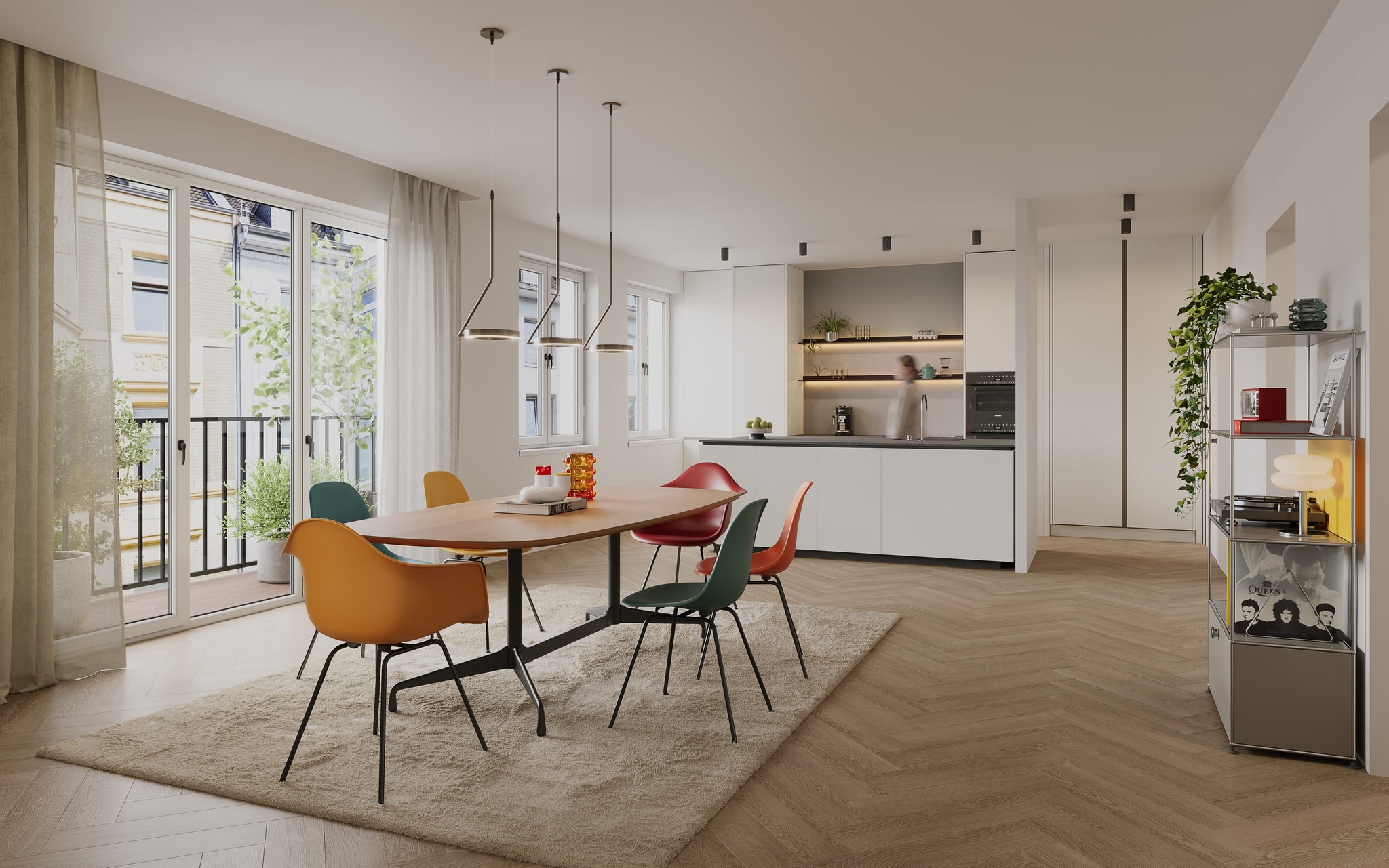 Schirmerstraße: interior visualization 01.02