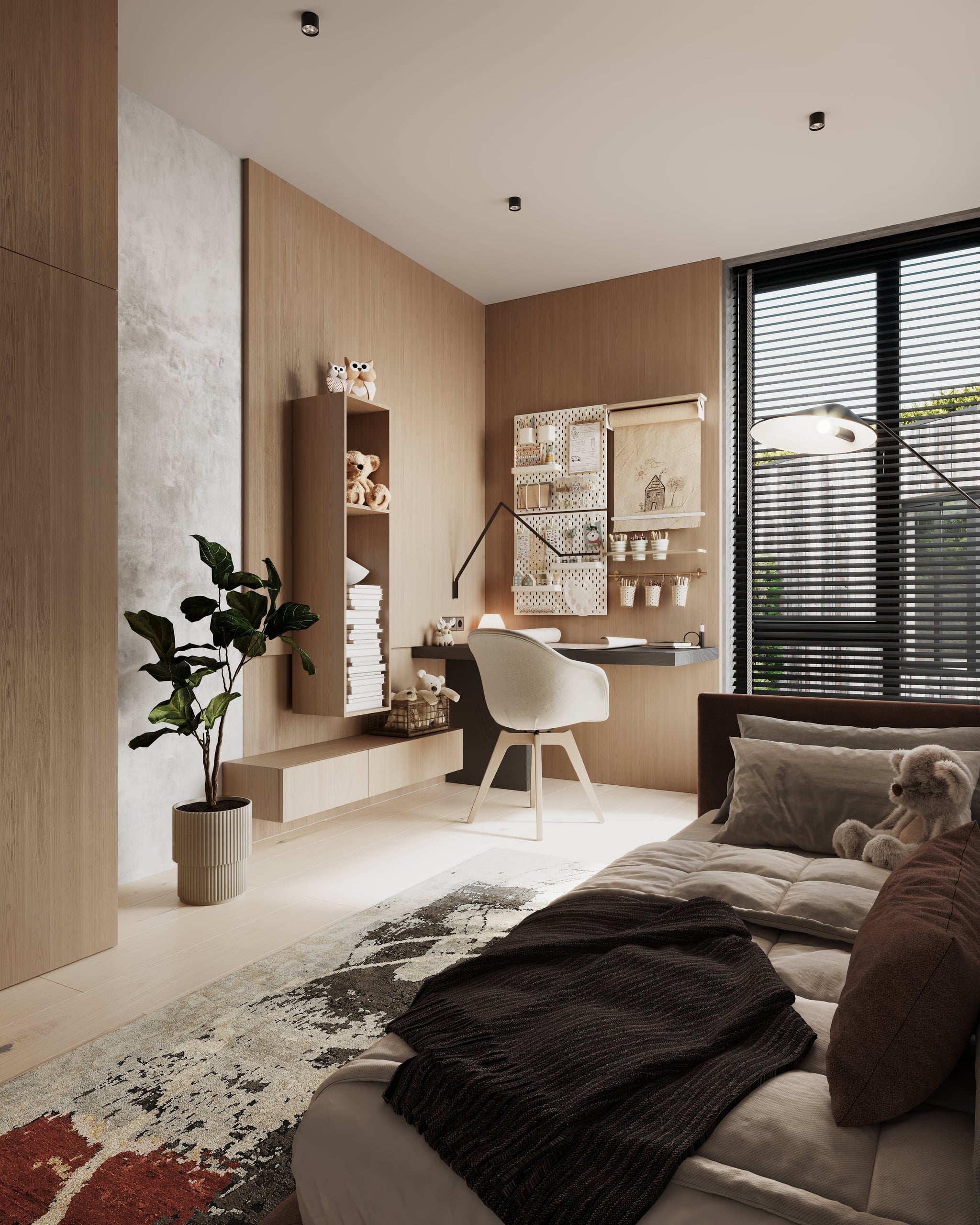 3D Architectural Visualization of kidsroom in private house Berlin, Germnay 3D Architectural Visualization of kidsroom in private house Berlin, Germnay