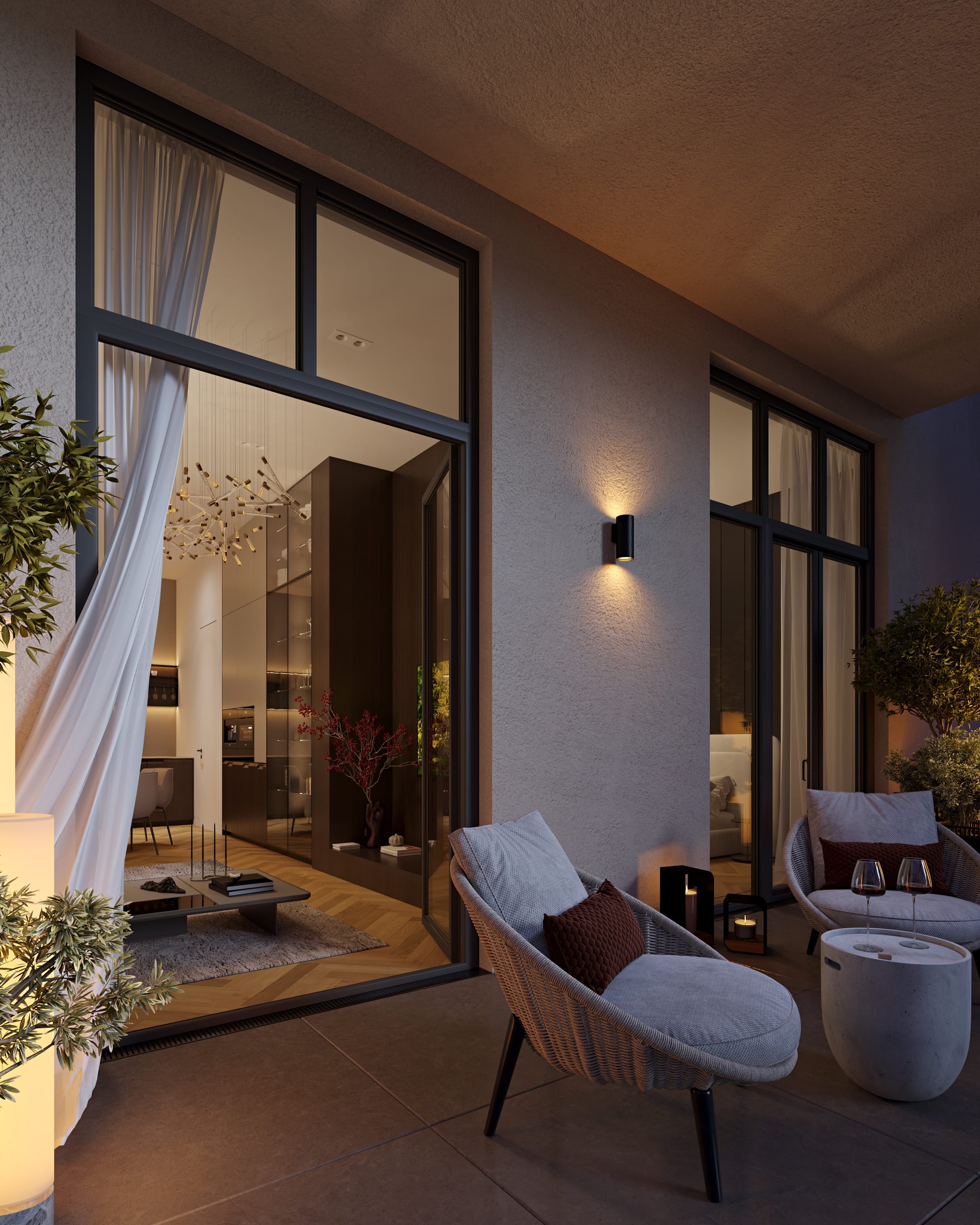 Photorealistic 3D visualization of the restored multifamily housing building in Kreuzgasse, Cottbus Photorealistic 3D visualization of the restored multifamily housing building in Kreuzgasse, Cottbus