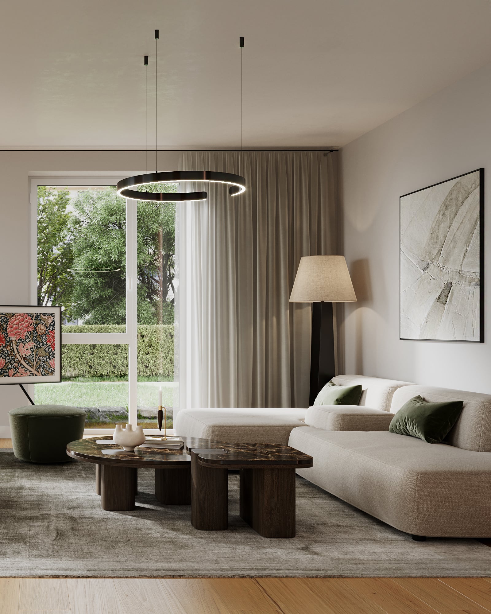 3D Innenraumvisualisierung des Wohnzimmers in der Wohnung in der Emil Andresen Straße Hamburg, Deutschland 3D Innenraumvisualisierung des Wohnzimmers in der Wohnung in der Emil Andresen Straße Hamburg, Deutschland
