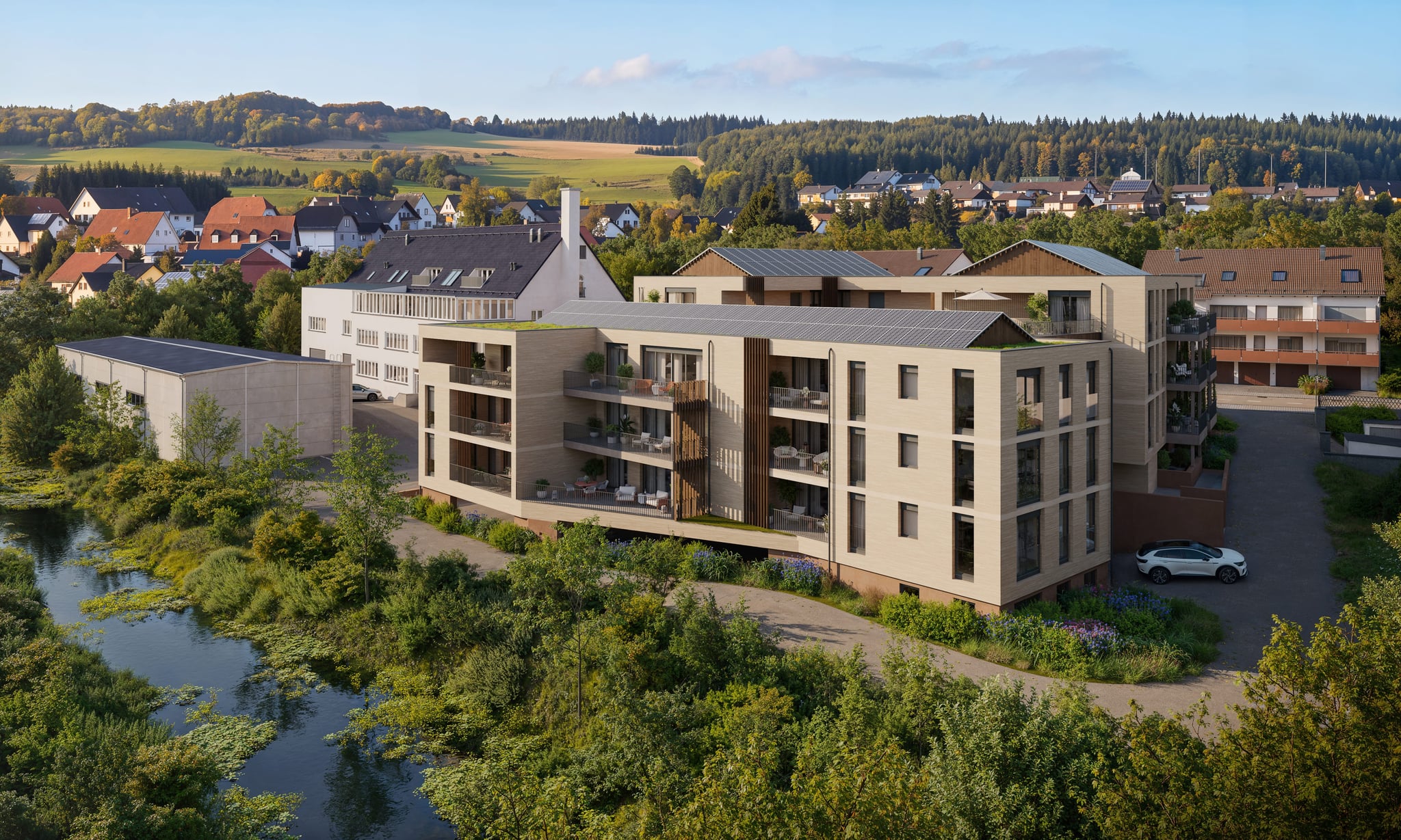 Affaltracher Straße – Exterior visualization