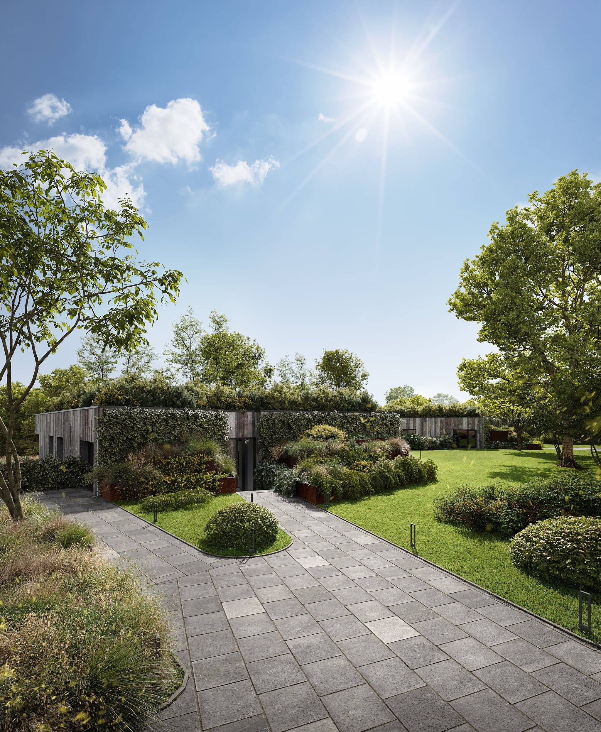 3D Architectural Visualization of luxury house in nature Berlin, Germany 3D Architectural Visualization of luxury house in nature Berlin, Germany