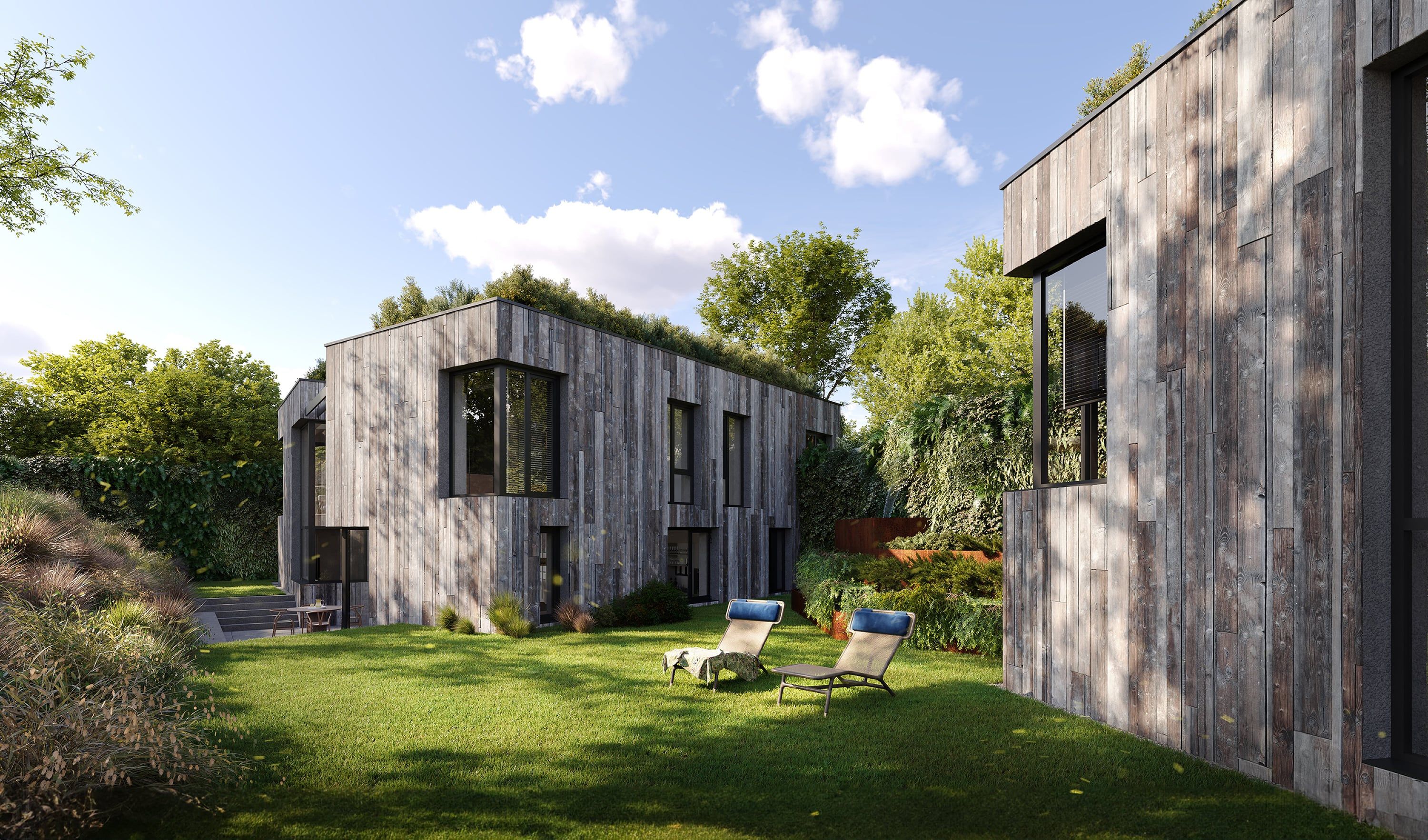 3D Exterior Visualization of luxury family house with garden Berlin, Germany 3D Exterior Visualization of luxury family house with garden Berlin, Germany